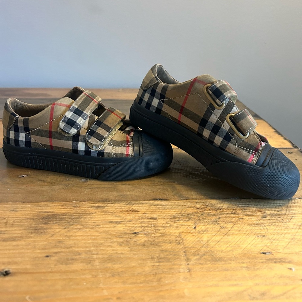 Burberry Mini toddler kids checkered shoes EU size 29 / US size 12
